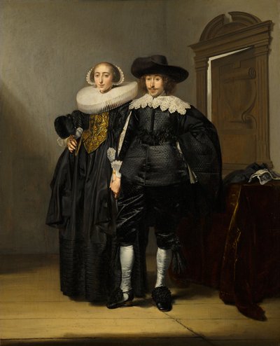 Portret van een echtpaar door Pieter Codde